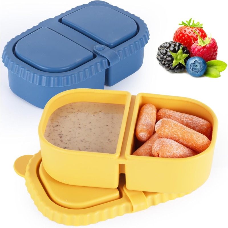 뚜껑이 있는 재사용 가능한 실리콘 스낵 용기, 미니 용 - Food And Snacks For Picnic 리뷰 및 가격