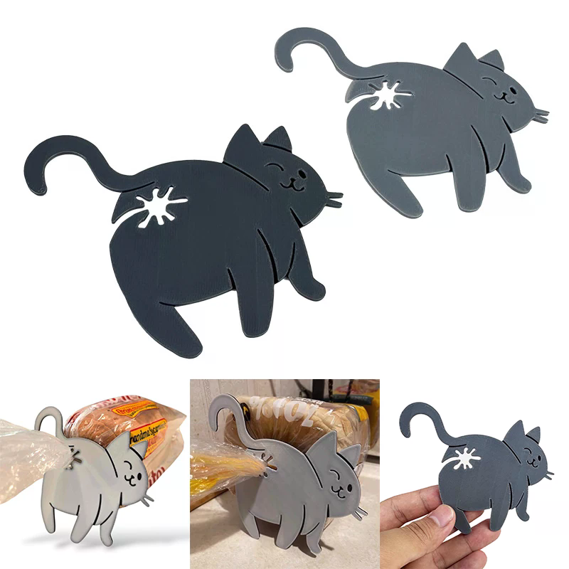 3D 고양이 엉덩이 모양 빵 봉투 클립 간식 봉투 밀봉 - Food Lovers Snacks 리뷰 및 가격