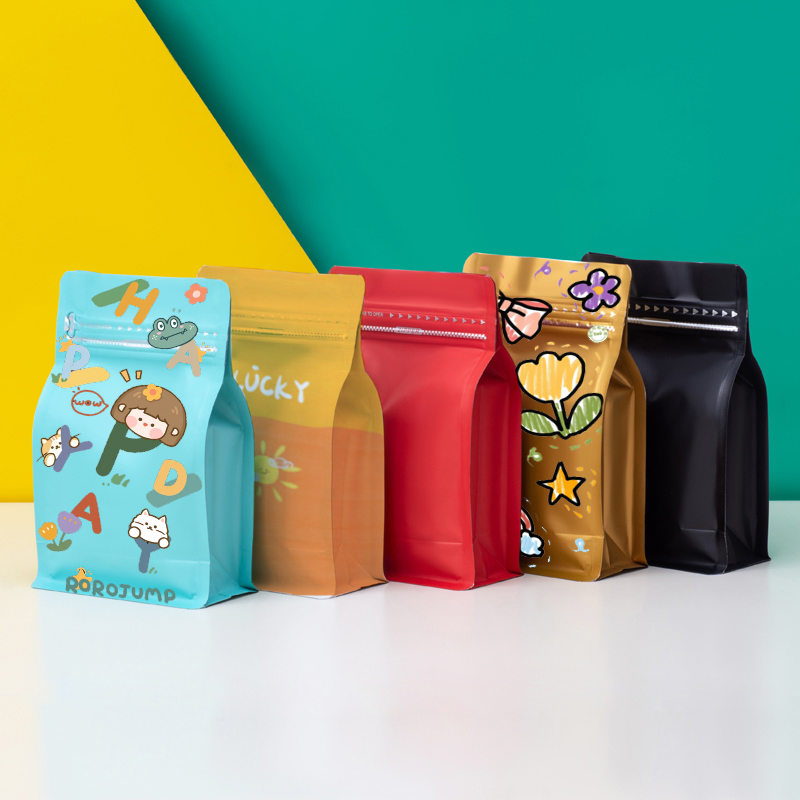 맞춤형 풀컬러 전면 인쇄 측면 지퍼백 커피백, 애완동물 - Food Lovers Snacks 리뷰 및 가격