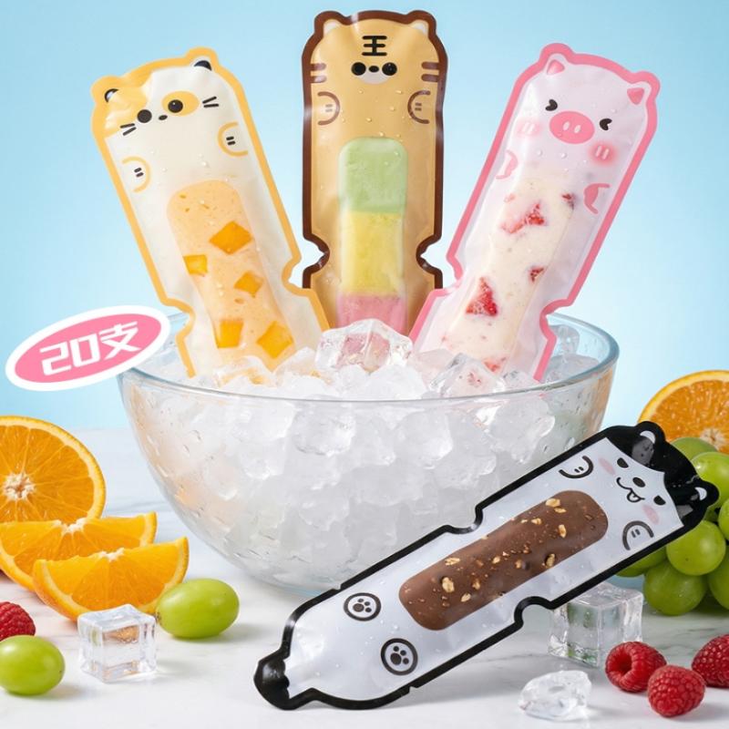 20개 귀여운 만화 캐릭터 DIY 아이스 팝시클 봉투, - Homemade Food Snacks 리뷰 및 가격
