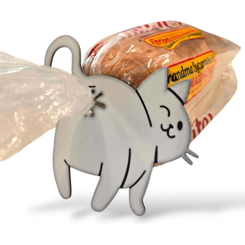 2개입 3D 고양이 엉덩이 모양 빵 봉투 클립 간식 봉 - Food Lovers Snacks 리뷰 및 가격