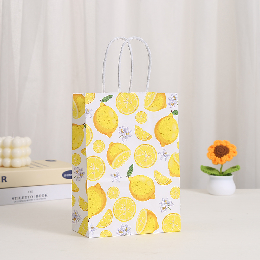 6pcs 열대 여름 헬로 레몬 테마 비스킷 스낵 종이  - Food Snacks Gifts 리뷰 및 가격