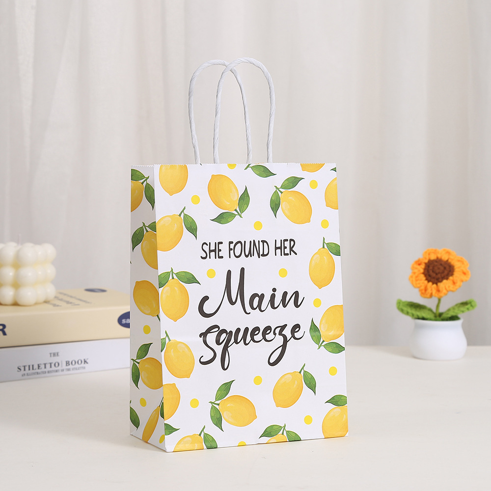 6pcs 열대 여름 헬로 레몬 테마 비스킷 스낵 종이  - Food Snacks Gifts 리뷰 및 가격